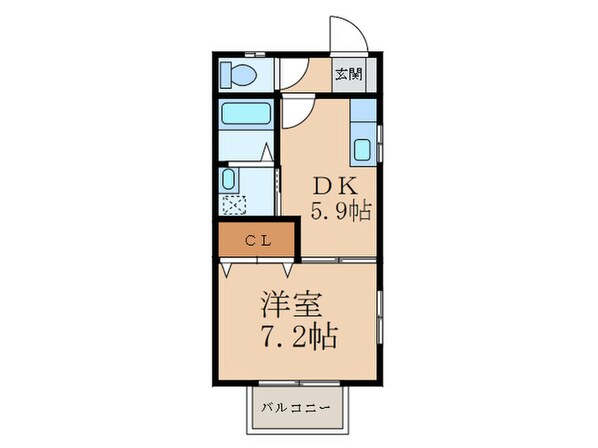 プランドールミニヨン　Ａ棟の物件間取画像